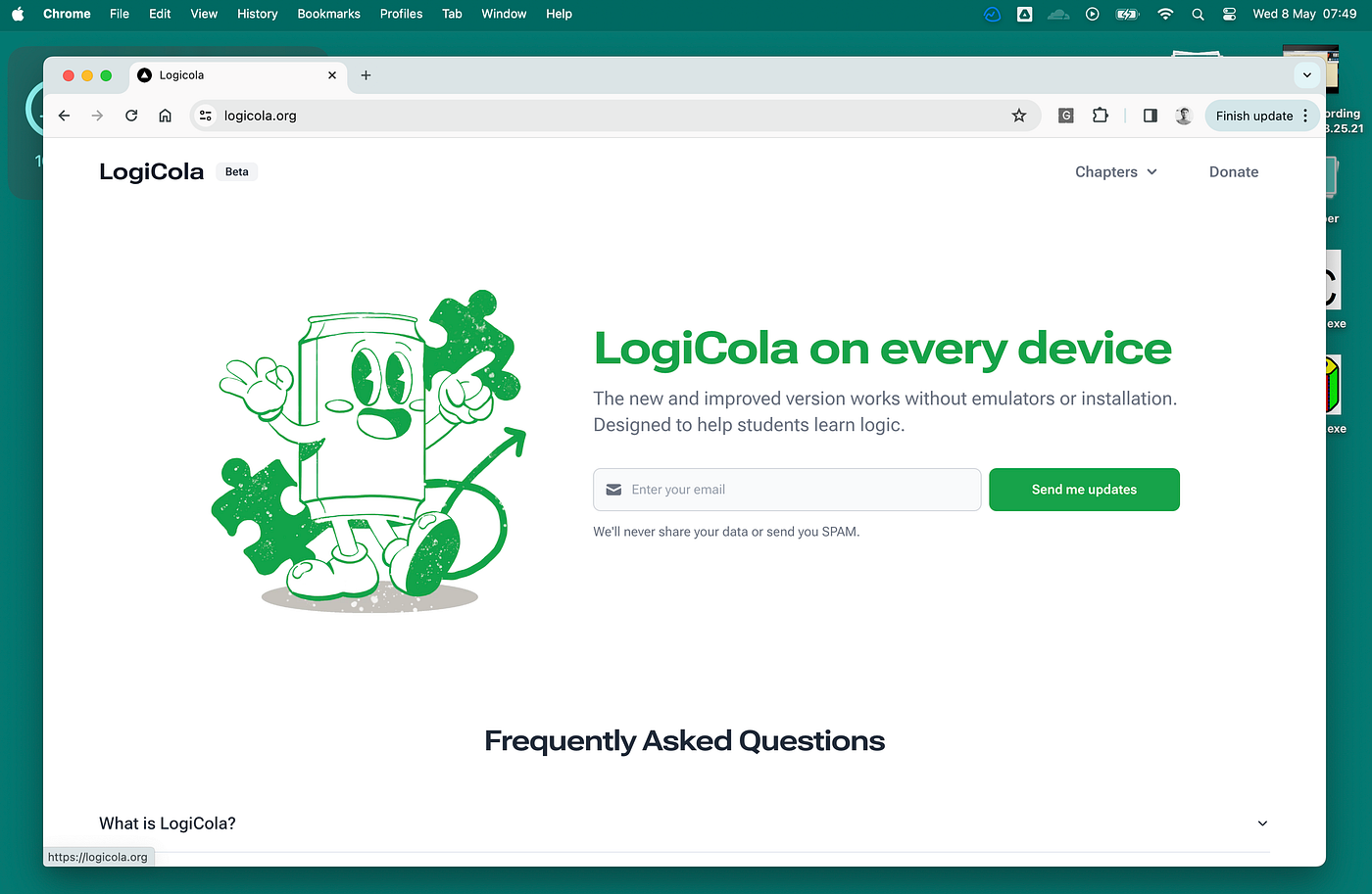 The new LogiCola, running in the browser